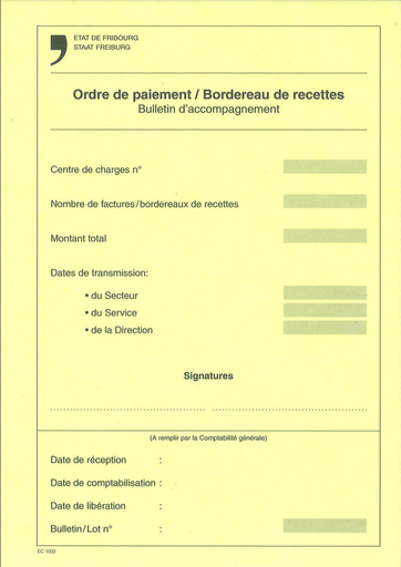 [10031] Formular - Zahlungsanweisung / Einnahmenliste  (100 Blatt)