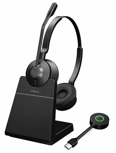 [60.041] ​​Casque Jabra Engage 55 MS Duo USB-C, station de chargement incluse