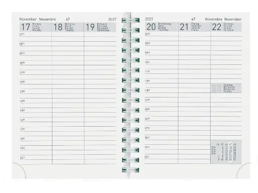 [AG480049] ​Agenda de poche Rex, Wire-O 2027 contenue de rechange