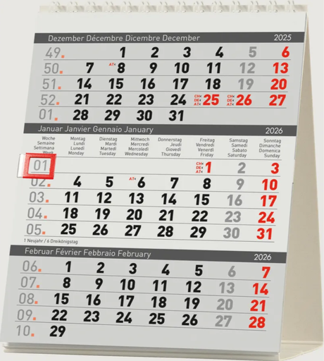 [AG480120] Calendrier de table Desktop Delta 2026
