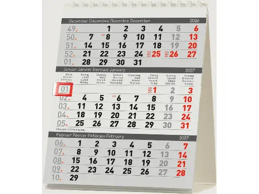 [AG480120] Calendrier de table Desktop Delta 2027