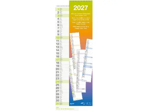 [AG480137] Calendrier mural mensuel Longus 2027