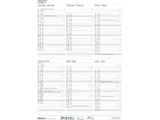 [AG480109] Calendrier de table A4 2027