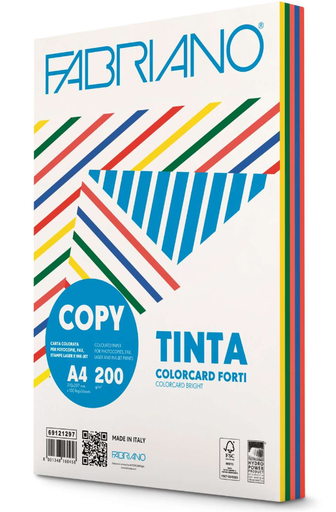 [62.402] Fotokopierpapier A4 200 gm2, 5 intensive Farben (100 Blatt)