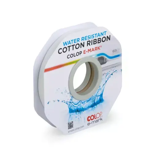 [69.754] Ruban en coton blanc hydrofuge 15 mm 25 m