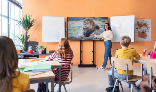 Set taktiler Bildschirm ViewSonic Serie IFP51 4K UHD mit 2 Whiteboardflügel 