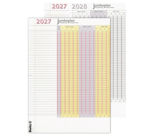 [AG440137] Jahres-Wandplaner Jumboplan 2027 (Pack à 2 Stk)