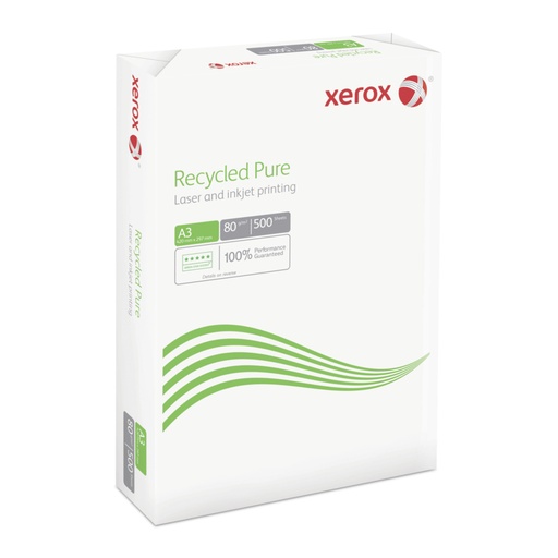 [62.135] Papier photocopies A3 80g/m2 Xerox Recycled Pure (pq de 500 feuilles)