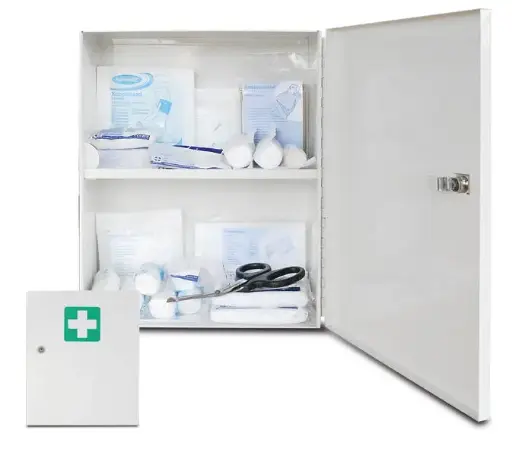 [DSA104061] Armoire de premiers secours en acier, selon DIN 13157