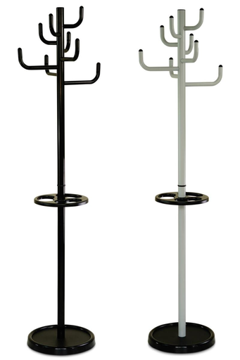 [DSA275651] Porte-manteau avec porte-parapluies, avec 8 crochets, gris