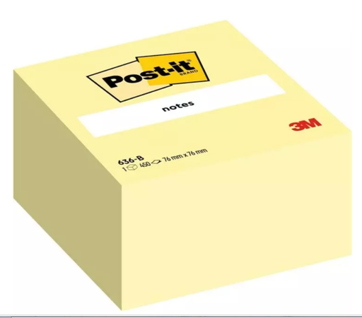 [CS636-B] POST-IT Würfel 76x76mm 636B gelb/450 Blatt