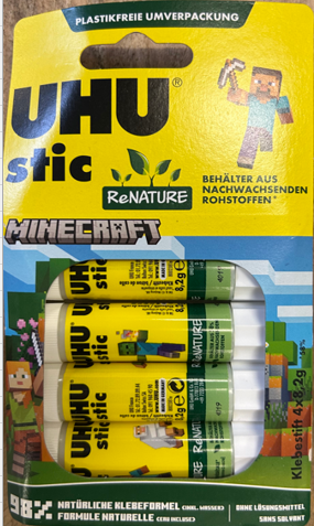 [CS9000187] Klebestift Uhu 8.2gr - Set zu 4 Stück