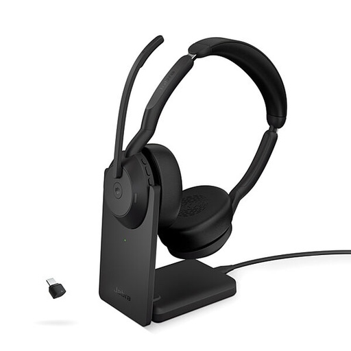 [60.025] Headset Jabra Evolve2 55 MS Stereo ANC (USB-C) inkl. Ladestation